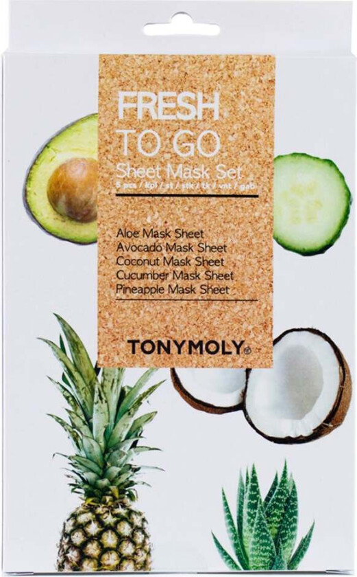 Fresh To Go Sheet Mask Set, 5 st Sheet Masks