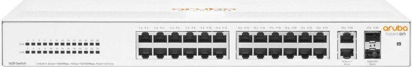 HPE Aruba Instant On 1430 26G 2SFP Switch - switch - 26 porter - ikke-styrt - rackmonterbar