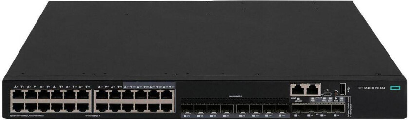 HPE FlexNetwork 5140 HI - switch - 1-spors - 24 porter - Styrt - rackmonterbar