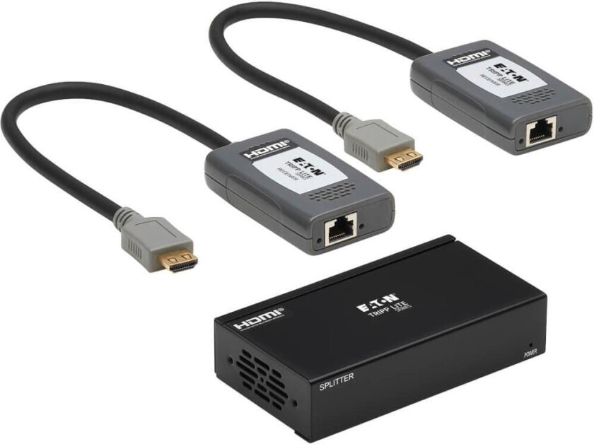 2PT HDMI OVER CAT6 EXT SPLITTER 2X PIGTAIL RCVR 4K HDR 70M CABL