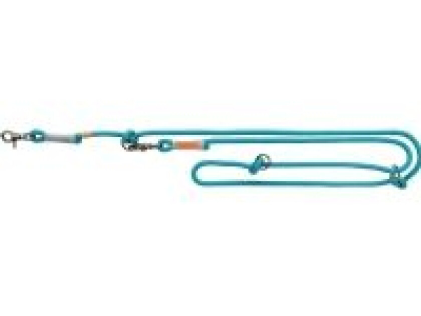 BE NORDIC adjustable leash L-XL: 2.00 m/ø 13 mm petrol/light grey