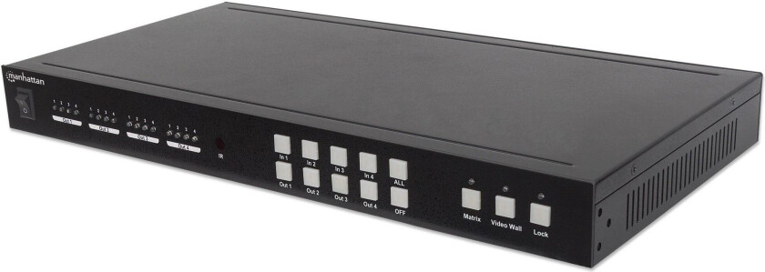 Matrix HDMI AV switch splitter 4x4 1080p video wall 2x2 IR remote IP