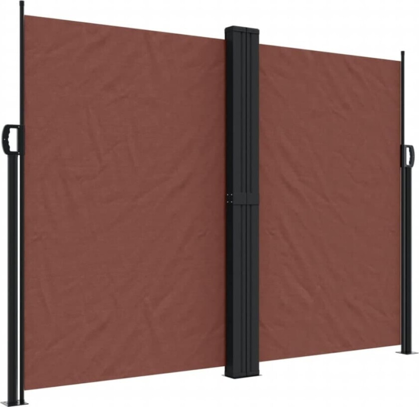 Uttrekkbar sidemarkise 180x600 cm brun