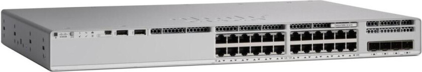 Catalyst 9200L - Network Essentials - switch - 24 porter - Styrt - rackmonterbar
