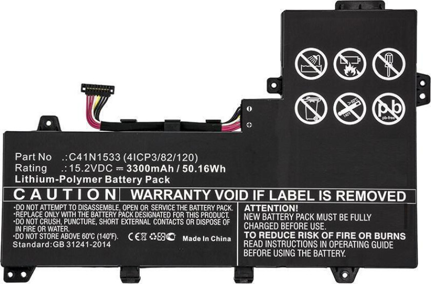batteri til bærbar PC - Li-pol - 3300 mAh - 50.2 Wh