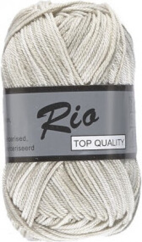 Lammy Rio Garn Print 621 Hvit/Grå/Beige 50 gram