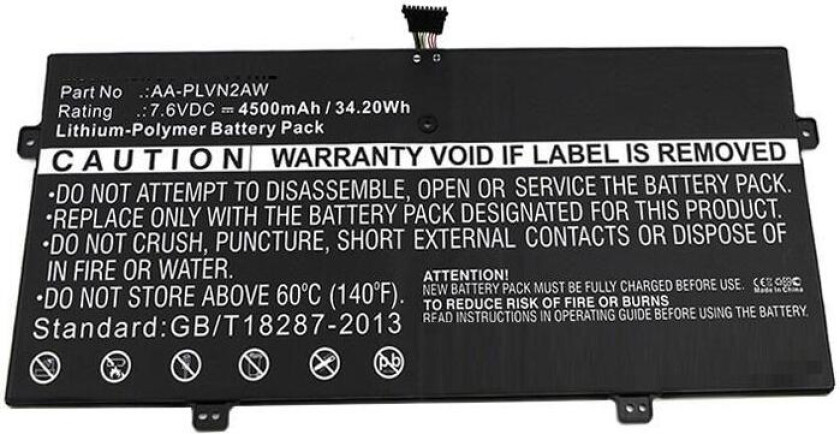 batteri til bærbar PC - Li-pol - 4500 mAh - 34.2 Wh