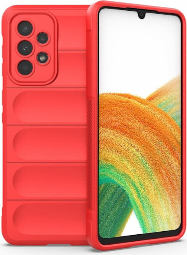 Deksel med mykt grep for Samsung Galaxy A33 5G - Rød