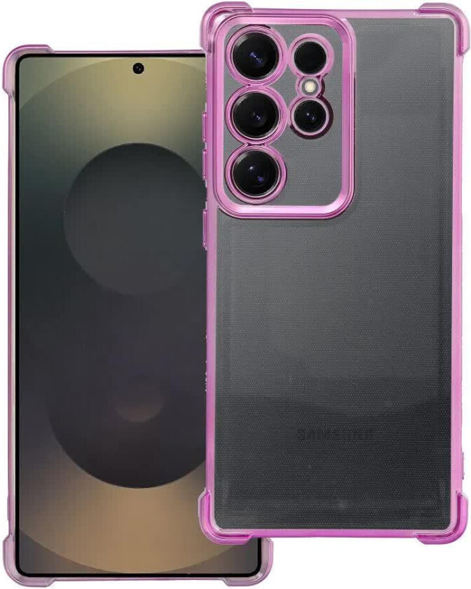 Antishock Electro Deksel for Samsung Galaxy S25 Ultra - Rosa