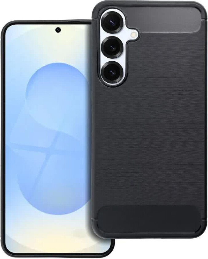 Karbondeksel for Samsung Galaxy S25 Plus - Svart