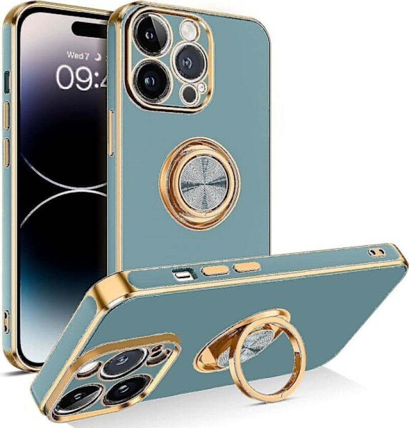 iPhone 14 Pro Max Deksel, Slank Lett 360 Ringholder Støtte Stativ Bilfeste Støtsikker Kvinner Menn Sklisikker Beskyttende Deksel For iPhone 14 Pro M