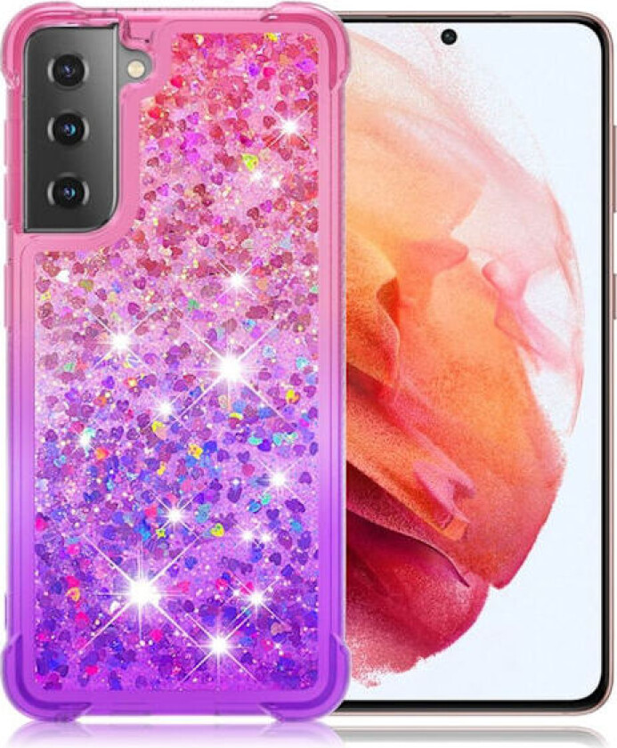 Princess Samsung Galaxy S21 Plus Deksel - Rosa / Lilla