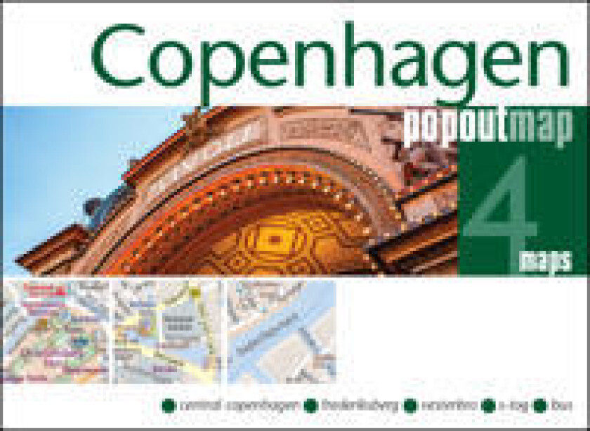 Copenhagen PopOut Map - pocket size, pop up map of Copenhagen city centre