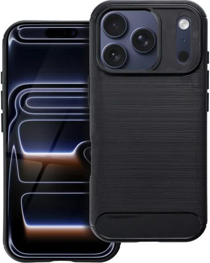 Karbondeksel for iPhone 17 Pro - Svart