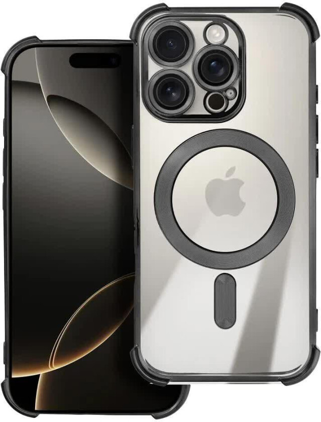 Antishock Electro MagSafe Deksel for iPhone 17 Pro - Svart