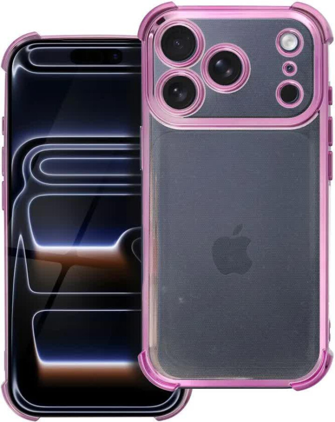 Antishock Electro Deksel for iPhone 17 Pro - Rosa