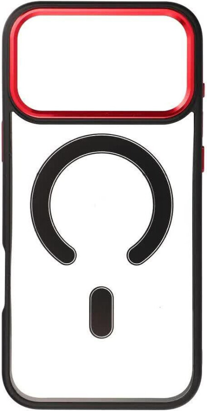 Color Edge MagSafe-deksel for iPhone 17 Pro Max - Svart/R??d