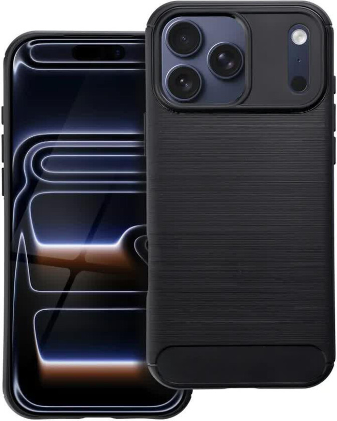 Karbondeksel for iPhone 17 Pro Max - Svart