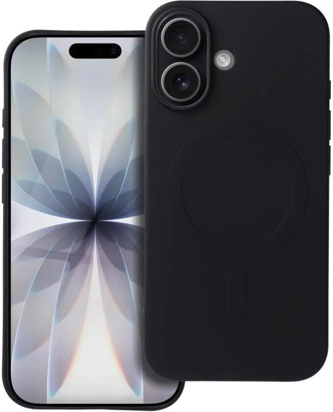 Silikon MagSafe-deksel med stort kamerahull til iPhone 17 - Svart