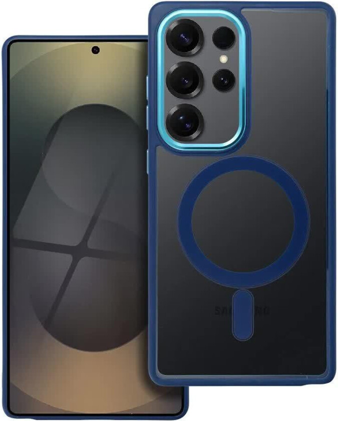 Color Edge MagSafe Deksel for Samsung Galaxy S25 Ultra - Marinebl??