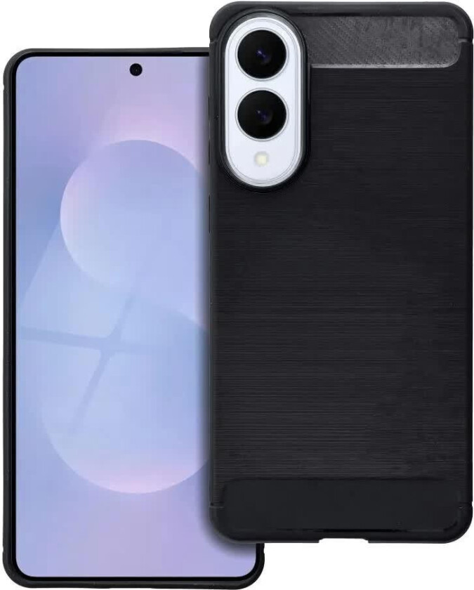 Karbondeksel for Samsung Galaxy S25 Edge - Svart