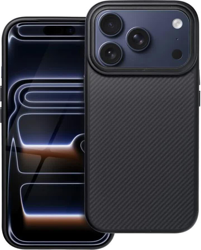 Carbon Elite Mag Deksel for iPhone 17 Pro - Svart