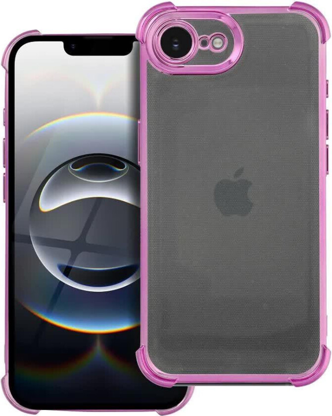 Antishock Electro Deksel for iPhone 16e - Rosa