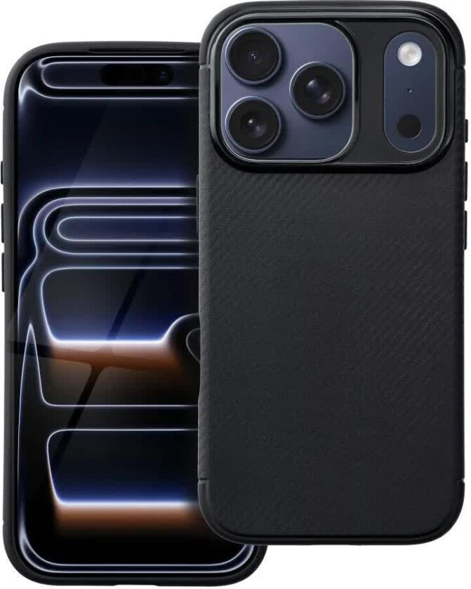 Carbon Premium Deksel for iPhone 17 Pro - Svart