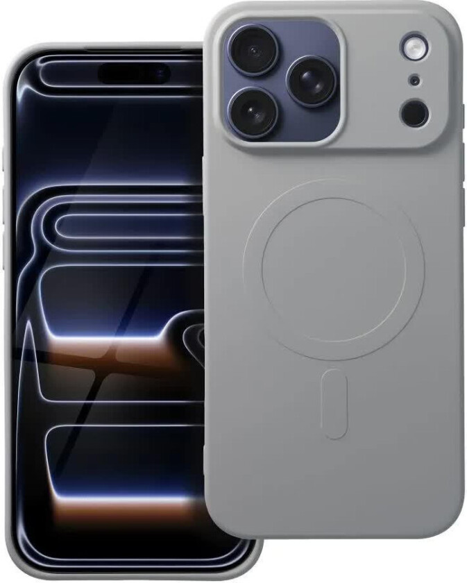 Silikon MagSafe-deksel med stort kamerahull for iPhone 17 Pro Max - Titan