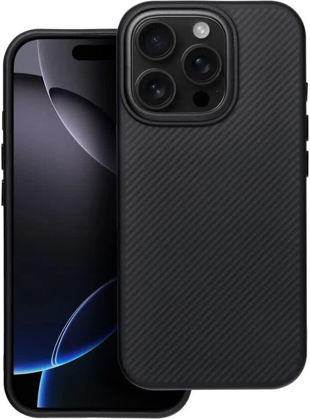 Carbon Elite Mag Deksel for iPhone 16e - Svart