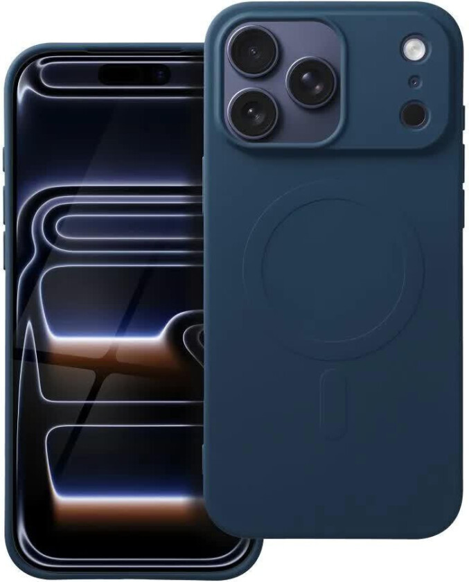 Silikon Big Hole MagSafe-deksel for iPhone 17 Pro Max - Bl??