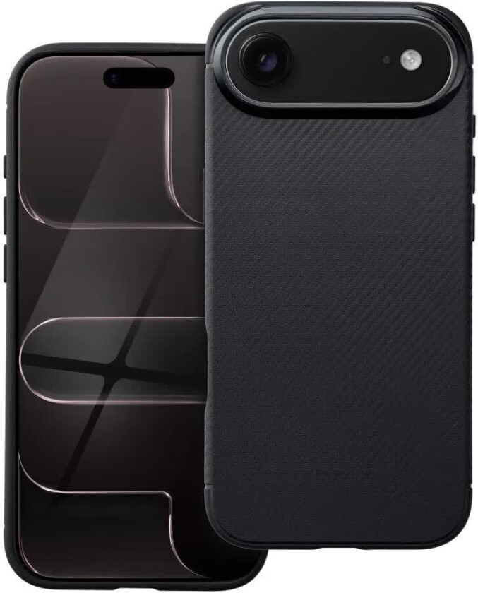 Carbon Premium Deksel for iPhone 17 Air - Svart
