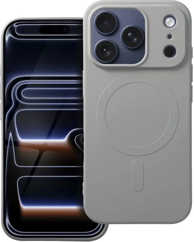 Silikon MagSafe-deksel med stor ??pning for iPhone 17 Pro - Titan