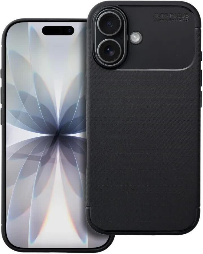 Carbon Premium Deksel for iPhone 17 - Svart