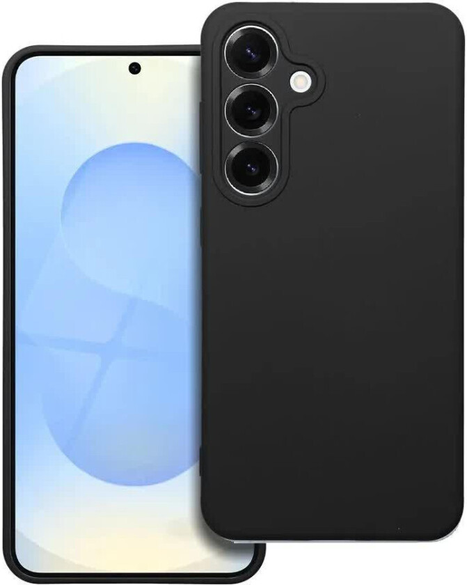 Silikondeksel for Samsung Galaxy S25 - Svart