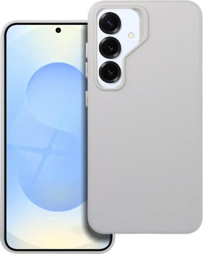 Lommebokdeksel i skinn til Samsung Galaxy S25 - Gr??