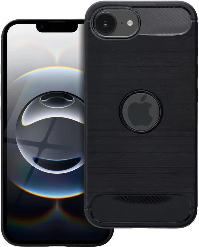 Karbondeksel for iPhone 16e - Svart