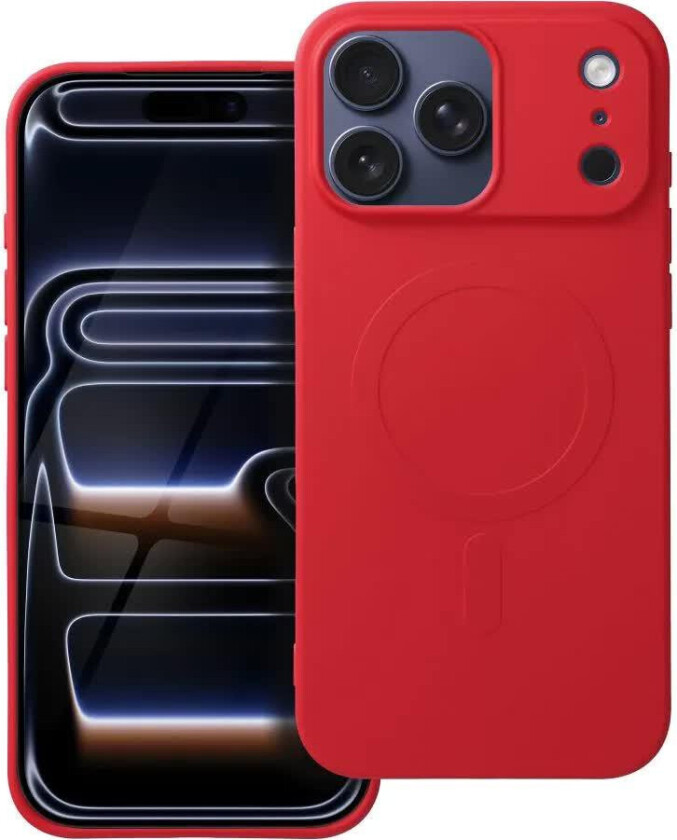 Silikon Big Hole MagSafe-deksel for iPhone 17 Pro Max - R??d