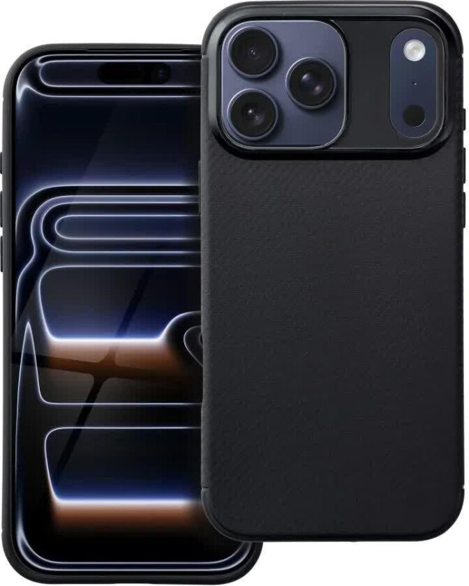 Carbon Premium Deksel til iPhone 17 Pro Max - Svart