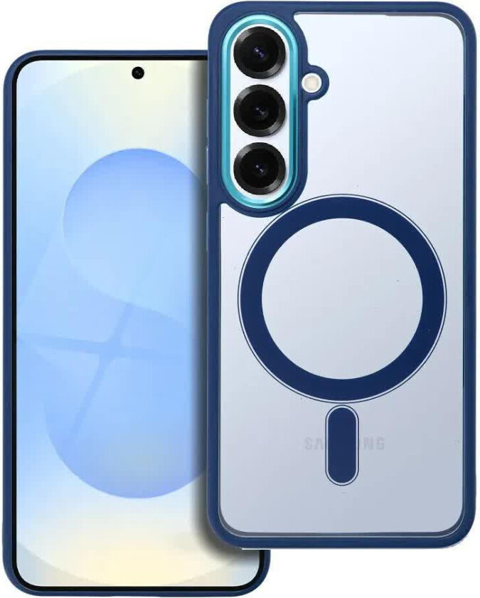 Color Edge MagSafe Deksel for Samsung Galaxy S25 - Marinebl??