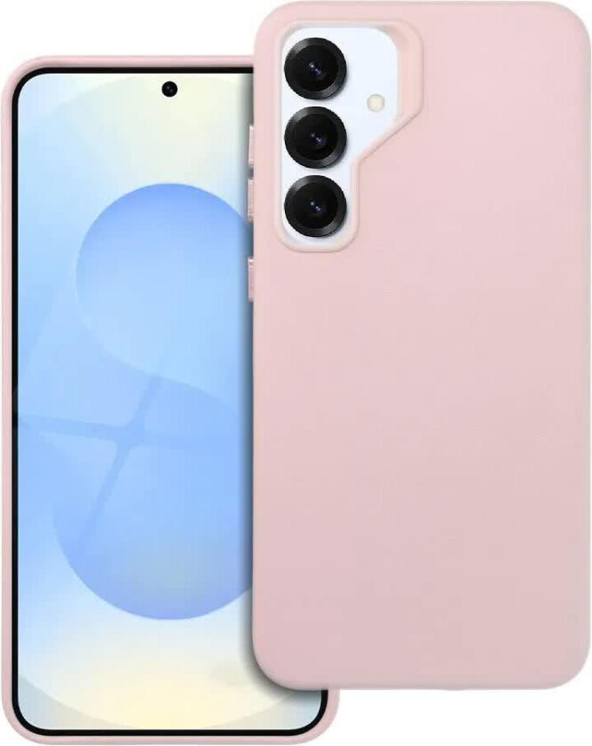 Lommebokdeksel i l??r for Samsung Galaxy S25 Plus - Sand Pink