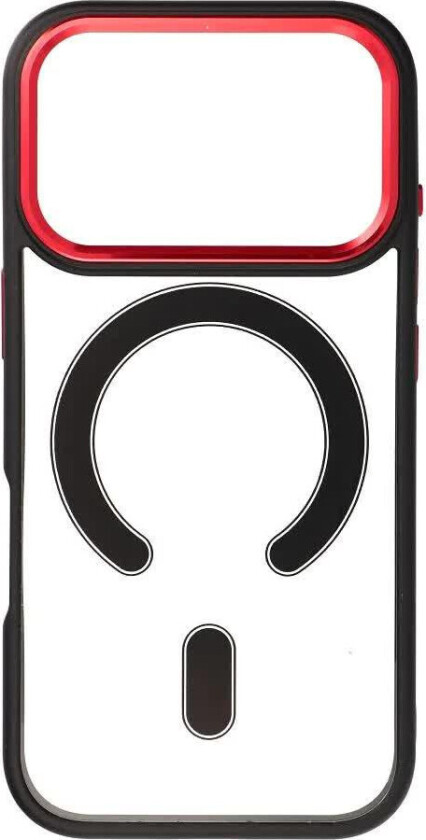 Color Edge MagSafe-deksel for iPhone 17 Pro - Svart/R??d