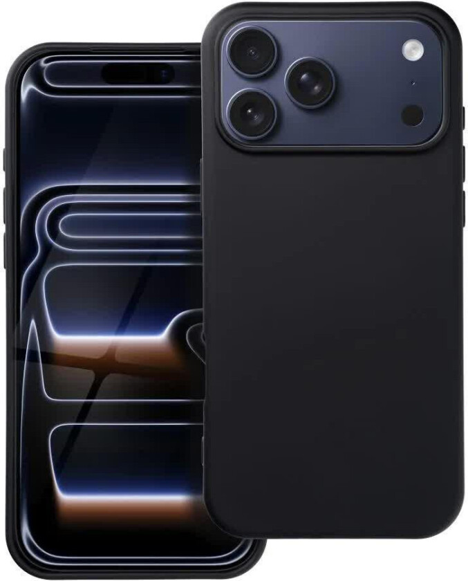 Silikondeksel for iPhone 17 Pro Max - Svart