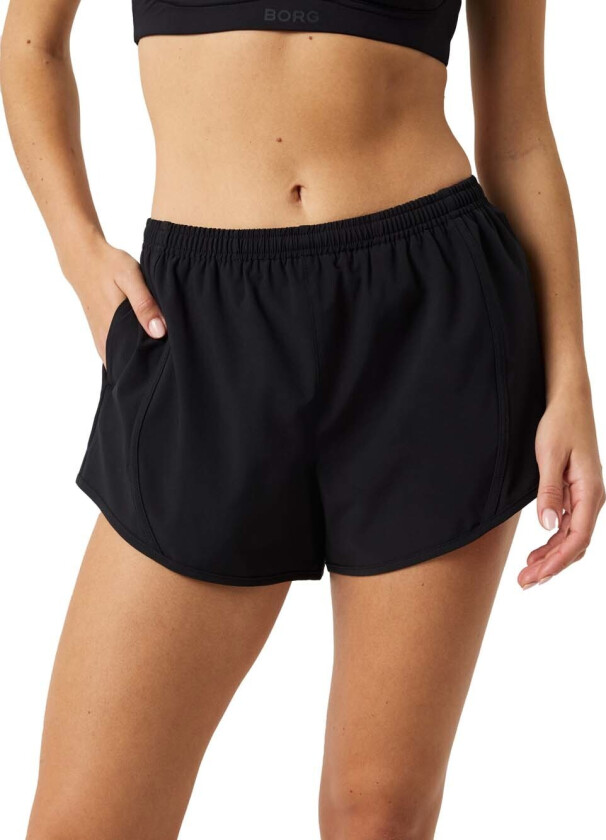 Women's Borg Sports Shorts Black Beauty
