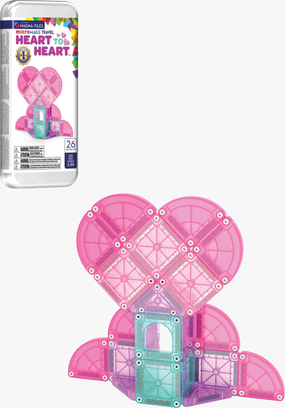 MicroMAGS Reisesett Heart to Heart 26 Deler - Byggesett