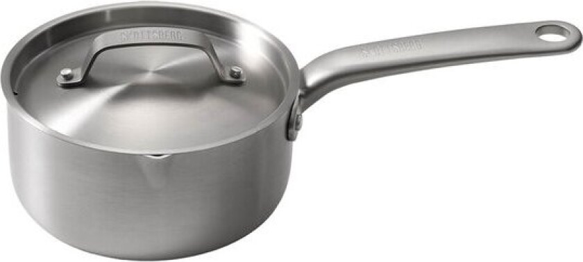Kasserolle med lokk 16 cm/1,5L rustfritt stål