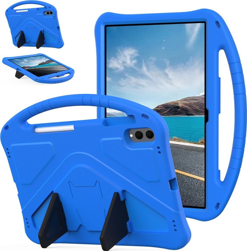 Samsung Galaxy Tab S11 Ultra EIDERWOOD Barnedeksel med Stativfunksjon – Blå