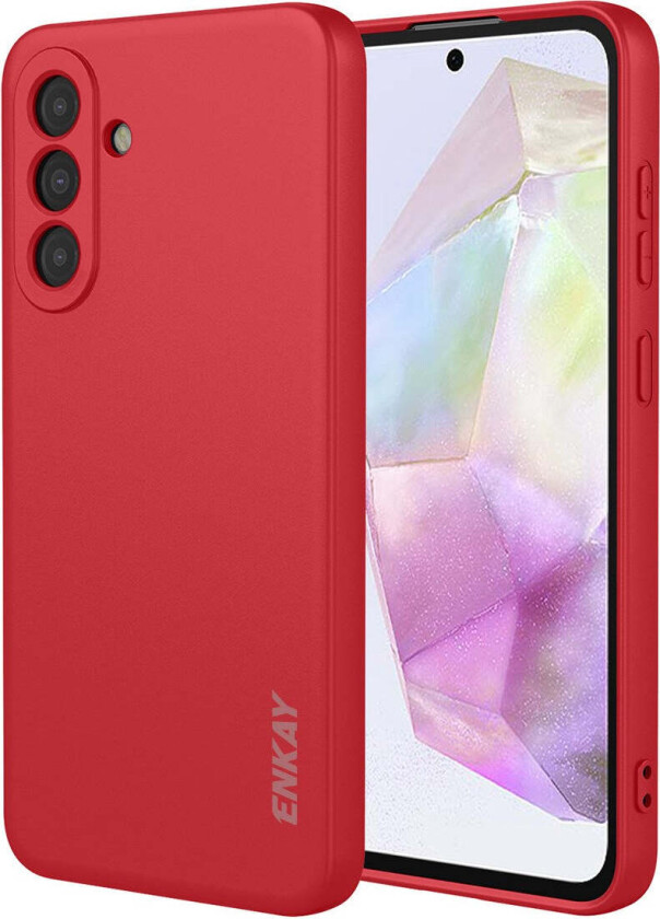 Samsung Galaxy A37 ENKAY Silikon Deksel - Rød