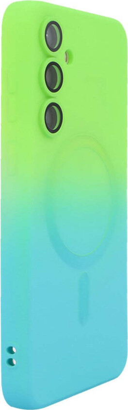 Samsung Galaxy A57 ENKAY Gradient Silikon Deksel - Blå / Grønn