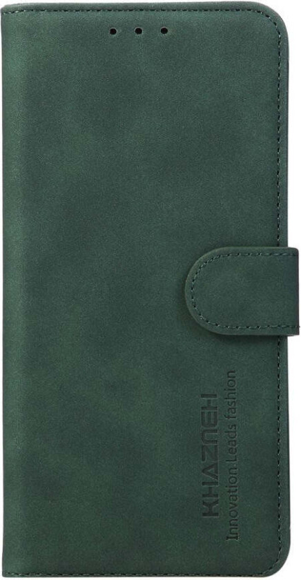 Samsung Galaxy A57 Kunstskinn Flip Deksel med Kortholder - Mørkegrønn
